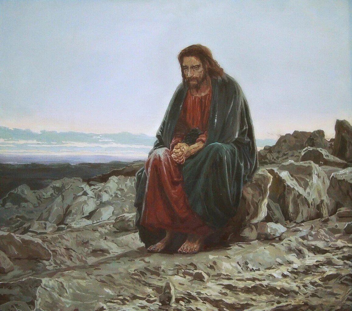 Христос в пустыне Крамской. Крамской Иисус. И.Н.Крамской. Христос в пустыне. 1872.