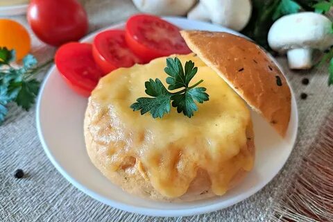 Жульен в булочке с грибами духовке