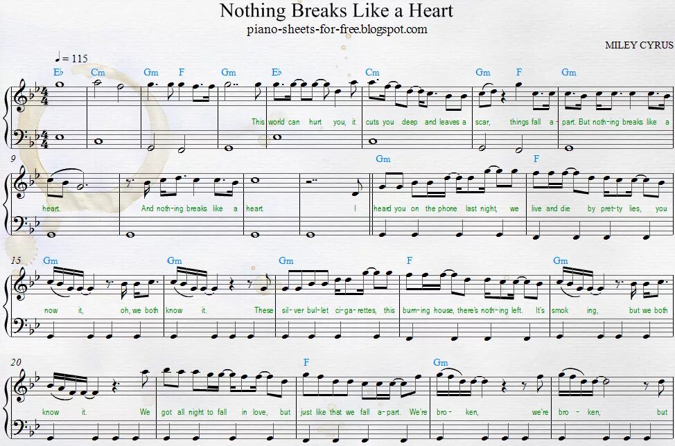 Miley Cyrus nothing Breaks like a Heart Ноты. Майли Сайрус nothing Breaks like a Heart Ноты. Nothing Breaks like a Heart Ноты. Nothing Breaks like a Heart Ноты для фортепиано. Hearts like песня