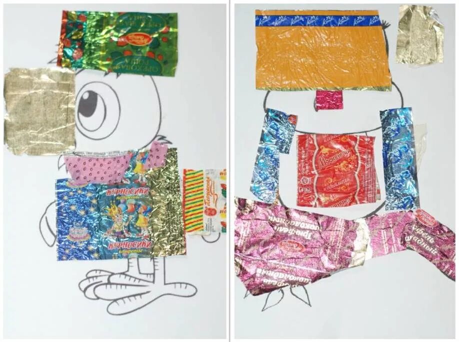 Картины из пуговиц. Картина из фантиков от конфет. Создаем изображение из фантиков пуговиц ниток. Поделки из фантиков от конфет. Поделки из фантиков.