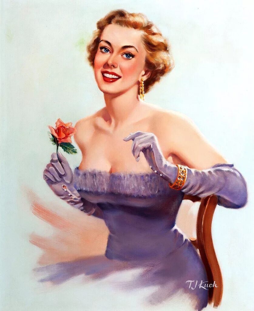 М ап р. М ап р. Портрет в стиле пин ап. M. Художник джил элвгрен (gil elvgren).