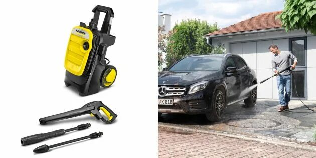 Аппарат высокого давления Karcher k 5 Compact 1.630-750. Мойка высокого давления Karcher k 5 Compact (1.630-750.0), 145 бар, 500 л/ч. К5 компакт мойка с телескопической струйной трубкой. Аппарат высокого давления Karcher k 5 Compact 1.630-750 как отстигнуть шланг.