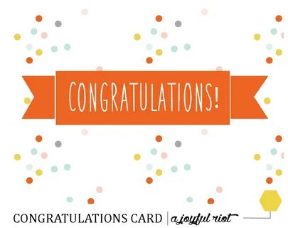 Congratulations more