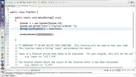 Should be java