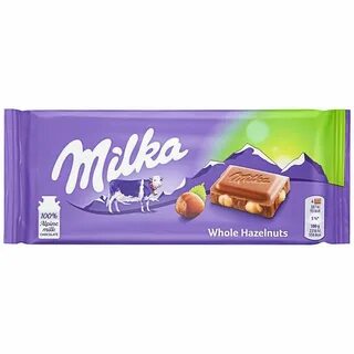 Milka шоколад с фундуком