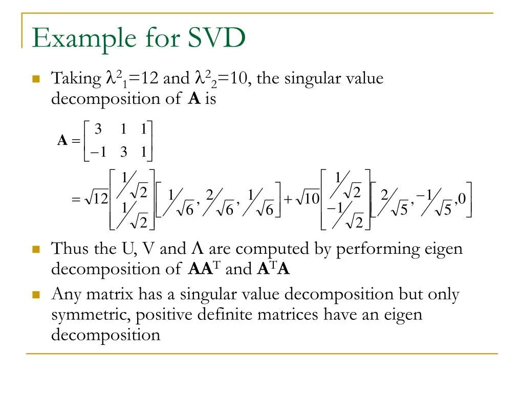 Singular values. Singular value decomposition. svd decomposition. svd разложение. сингулярное разложение матрицы.