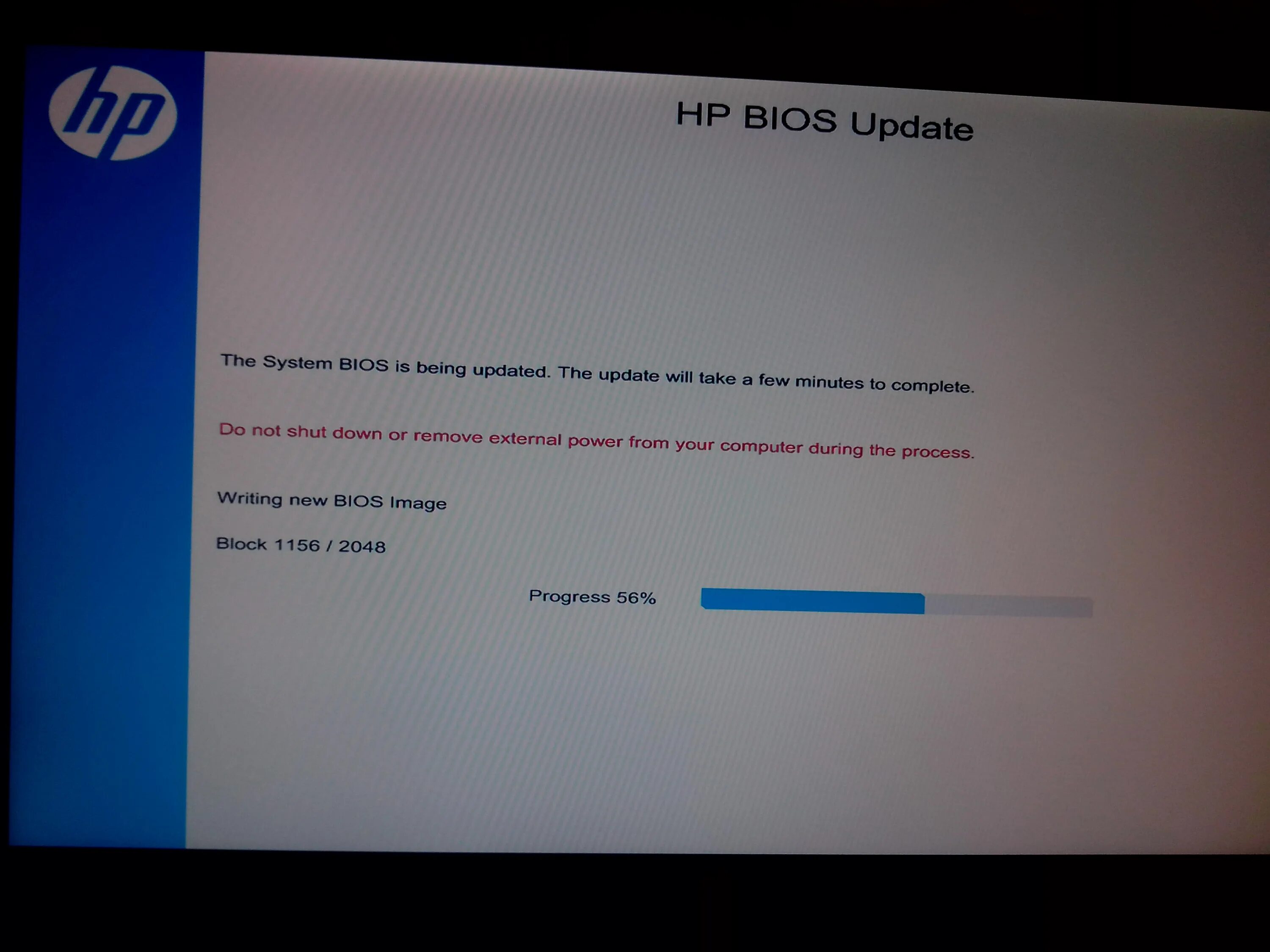 BIOS update. The System BIOS is being updated. Writing New BIOS image. BIOS is Updating. Update system bios