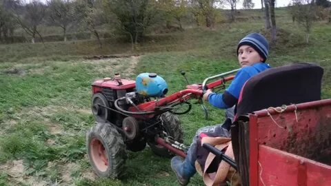 Еду на мотоблоке