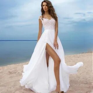 Пляжные свадебные платья а-силуэта с рукавами-крылышками, женское арабское сваде