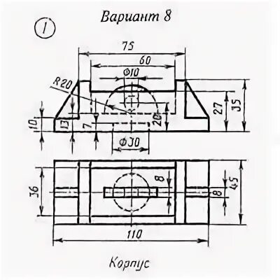 Задание 64 вариант 1. Корпус вариант 1. Основание Инженерная Графика вариант 2. Инженерная Графика задание 64 вариант 3. Замок фронтальный разрез задание 64.