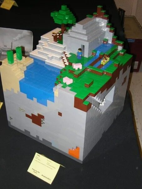 Майнкрафт из лего своими руками Lego Minecraft Village Display Part 1 YouTube
