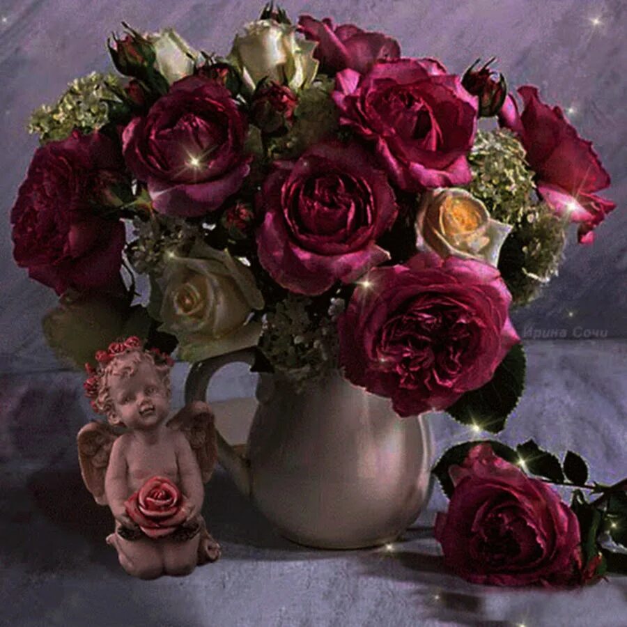 Букет роз вечер. Роскошные розы. Красивые цветы в вазах. Цветы красивые Роскошные. Букет гиф.