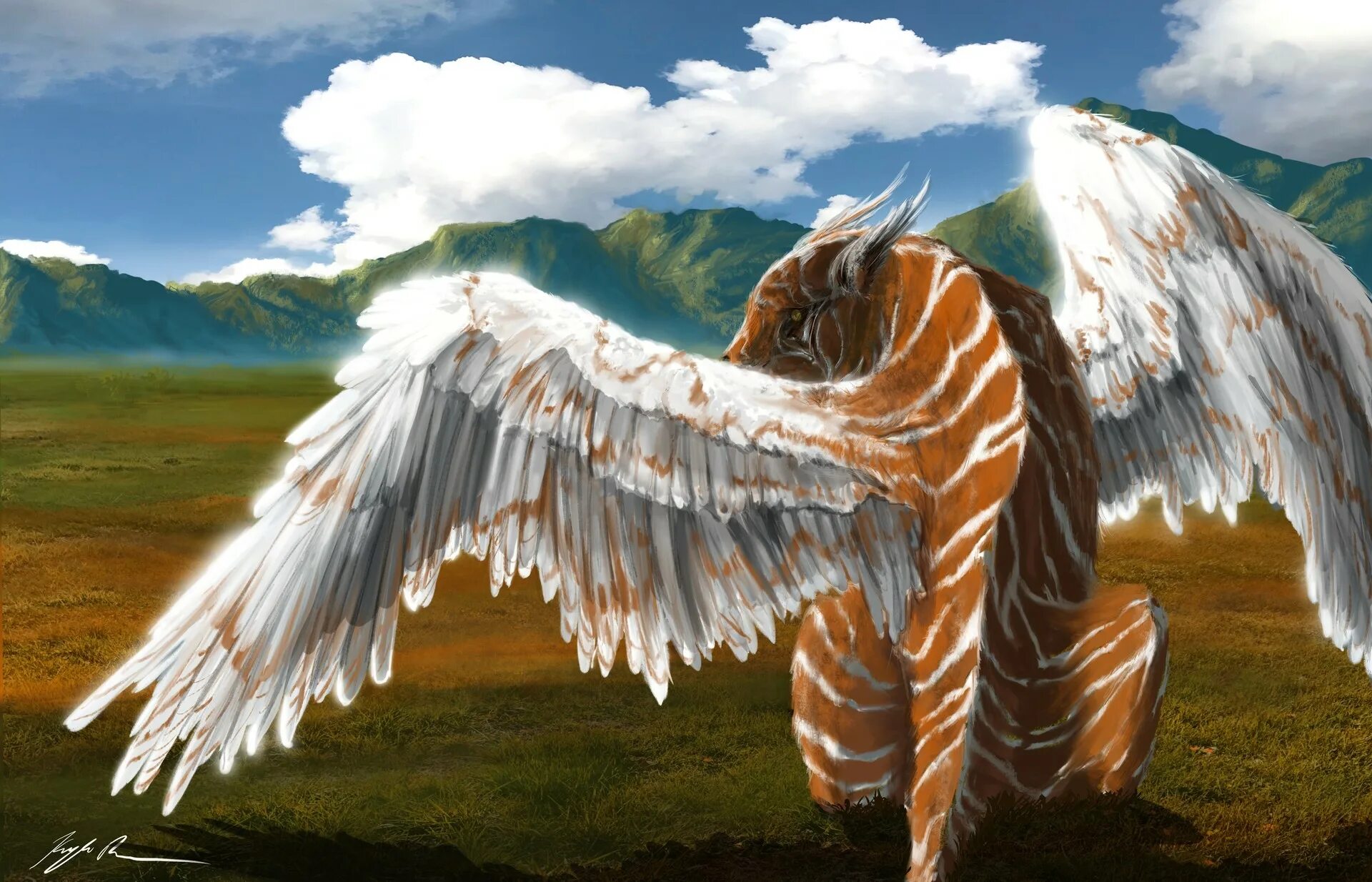 Winged tiger. Winged tiger gun. Крылатые мифические существа. Котик с крыльями. Животное мечты.