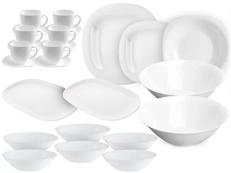 столовый сервиз luminarc white orchid n9430, 6 персон, 44 предм. столовый сервиз luminarc white. столовый сервиз luminarc white. столовый набор 47 предметов уайт орхид. люминарк уайт орхид.