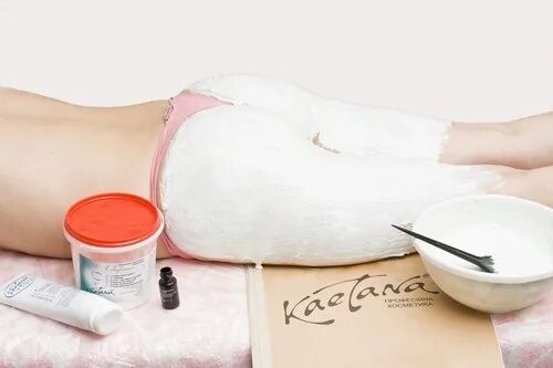 Гипсовое обертывание для тела. Бандажное холодное обертывание. Обертывание микронизированными водорослями. Гипсовое обертывание. Гипсовое обертывание для похудения.