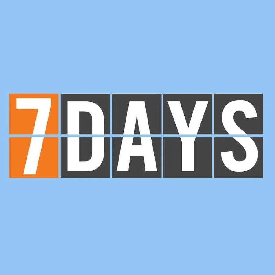Days left for mining. 7 days. 7 days left. seven days left. 7 days logo.