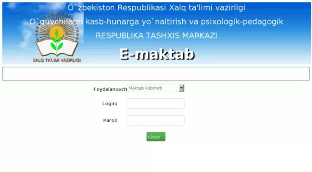 E maktab uz login parol