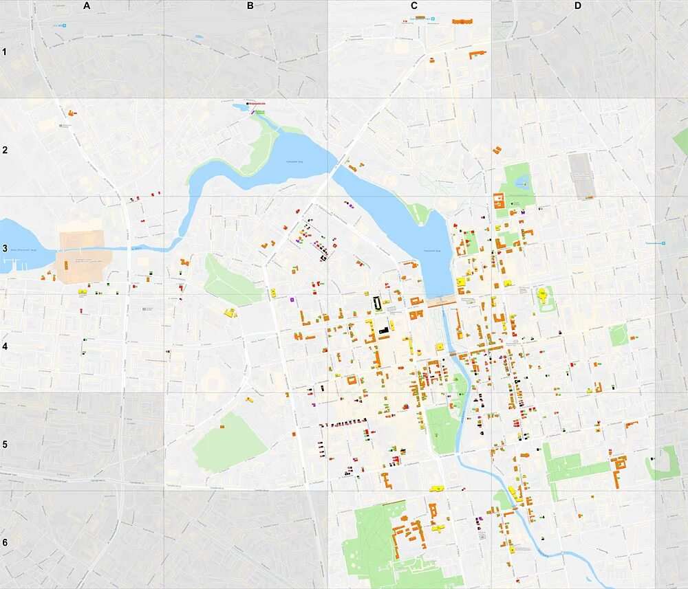 Карта ЕКБ. Карта Екатеринбурга с достопримечательностями. Карта Екатеринбурга с улицами и домами. Центр Екатеринбурга на карте. Карта екатеринбурга волгоградская