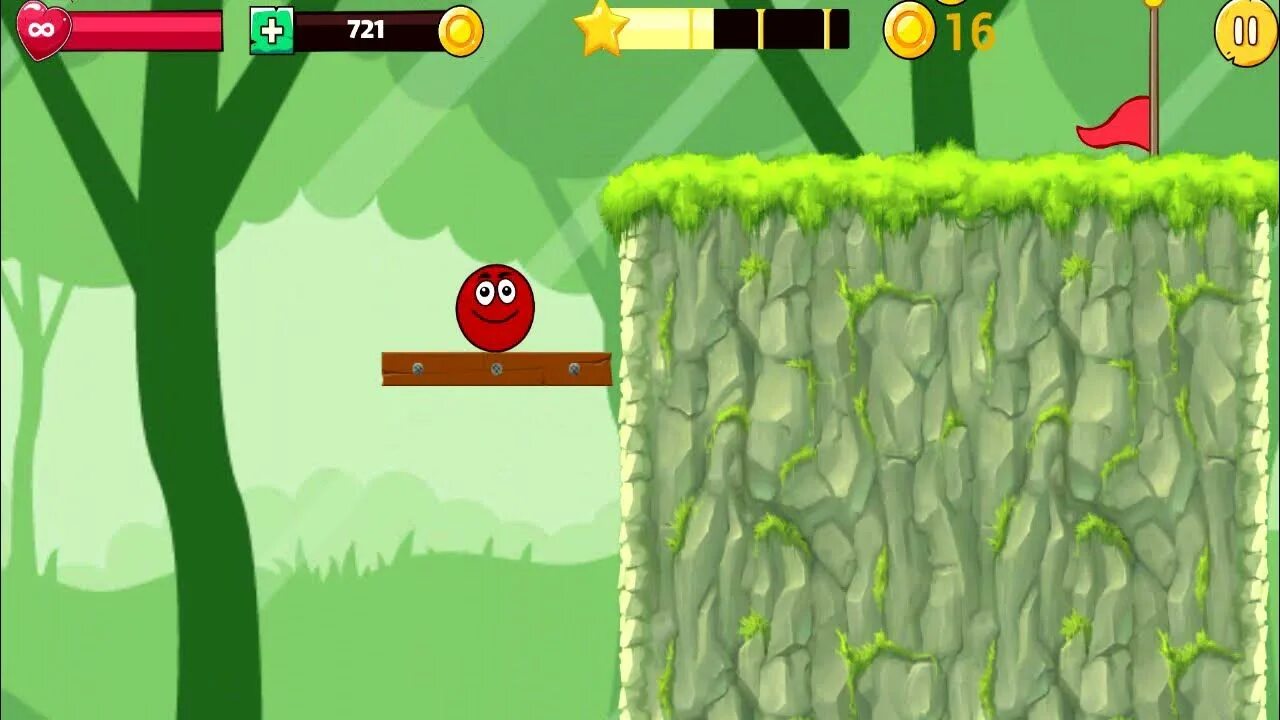 Красный шарик в лесу. Красный шарик у Игрули лес. Красный шарик преодолевает препятствия игра в птиц. Игра про красный мячик гар в лесу 2009 2010.
