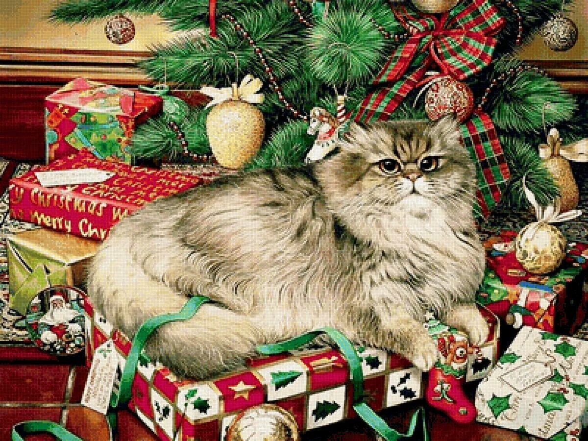 Старый новый кот. Geoff tristram художник. коты geoffrey tristram.