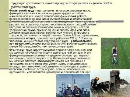 Труд это активность человека которая