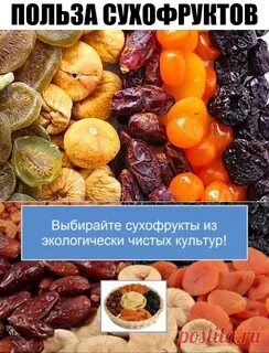 Польза сухофруктов для организма
