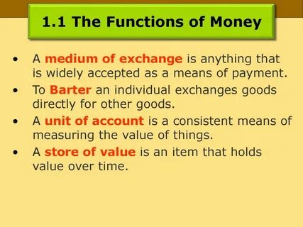 Money meaning