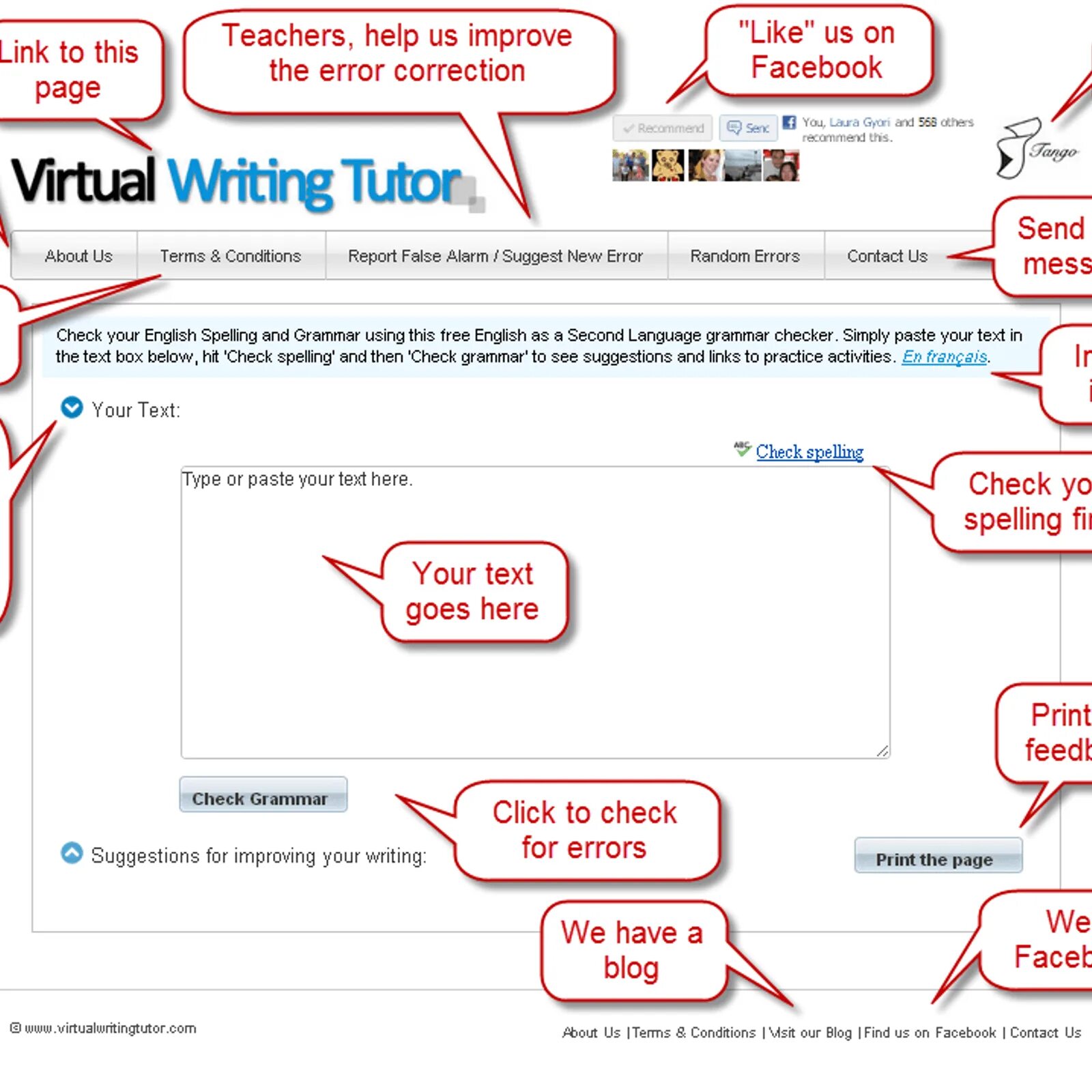 Spelling check. Check your Spelling. Check Grammar website. Click check. Writing checker