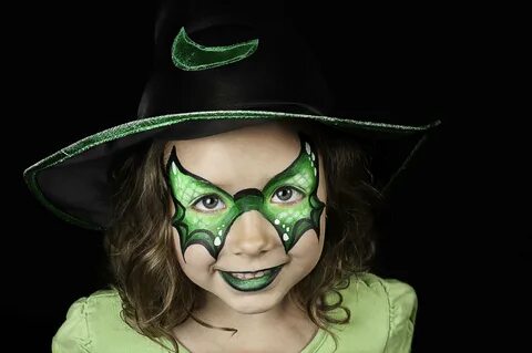Рисунок на лице ведьмы детский (50 фото) .