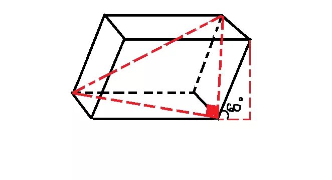 Диагональ параллелепипеда 2 корня из 6. Диагональ наклонного параллелепипеда. Основание наклонного параллелепипеда. Параллелепипед с основанием ромб. Наклонный параллелепипед с ромбом в основании.