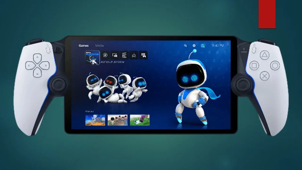 Sony playstation portal обзоры. Джойстик ps5 с экраном. Плейстейшен портал 5. PSP Remote Player. PLAYSTATION Portal диск.