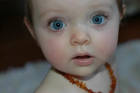 My mum big blue eyes