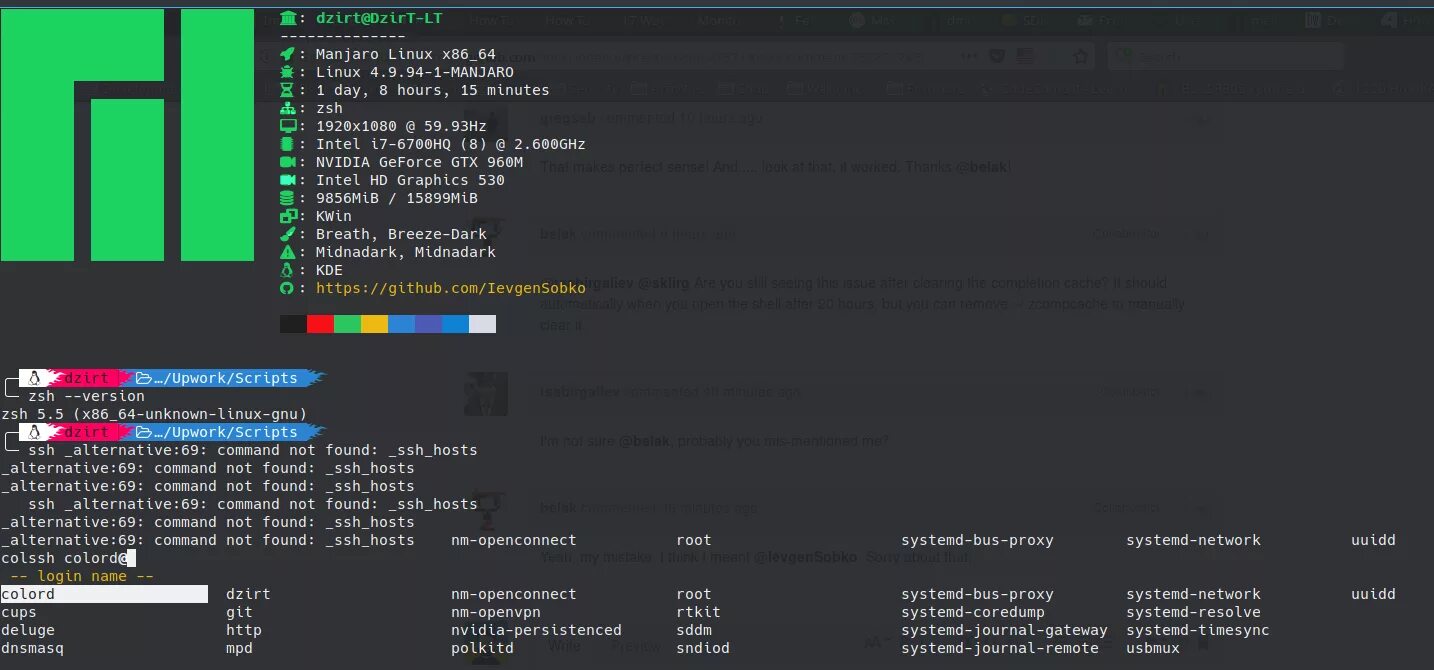 Ssh скрипты. Manjaro zsh. Правим тему zshв Manjaro. Geely Manjaro русификация. Как сделать zsh таким же как в манжаро.