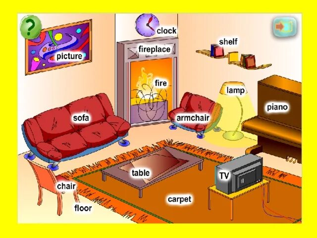 In my room there is a sofa