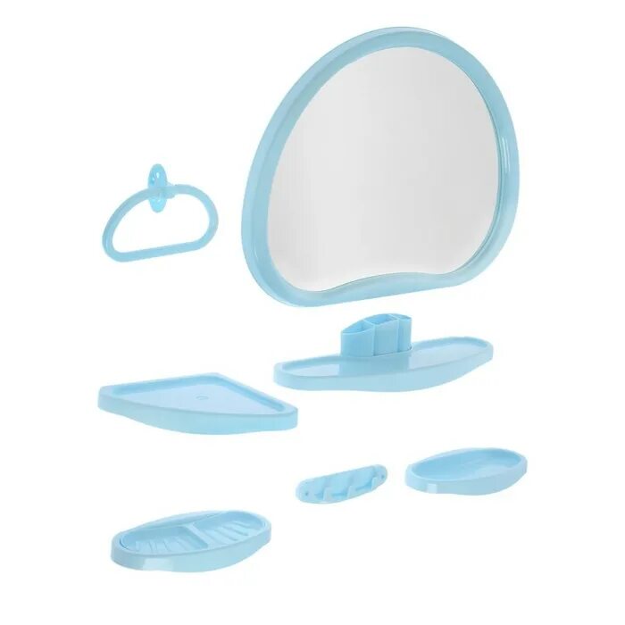 Набор для ванной пластиковый. Набор для ванной с зеркалом пластиковый. Набор для ванны с зеркалом пластиковый. Набор для ванной с зеркалом
