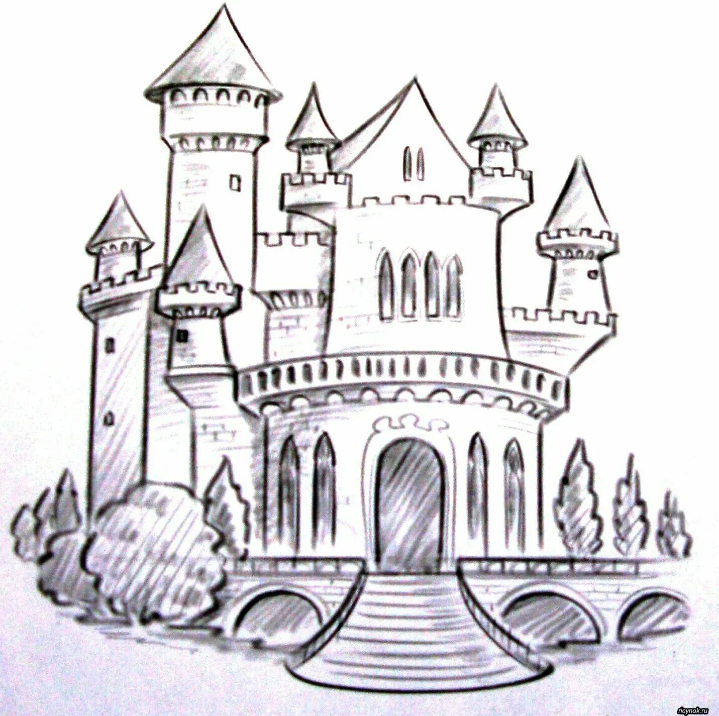 Замок 7 класс. Замок рисунок. Замок карандашом. Замок рисунок карандашом. Замок эскиз.