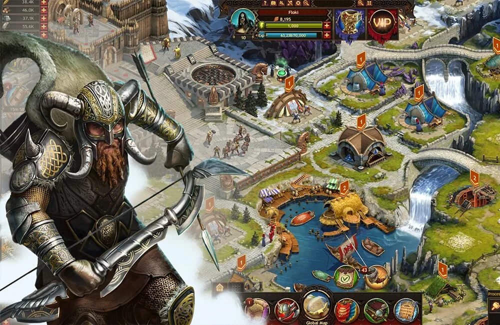 Игры clan wars. Игра World of Wiking.