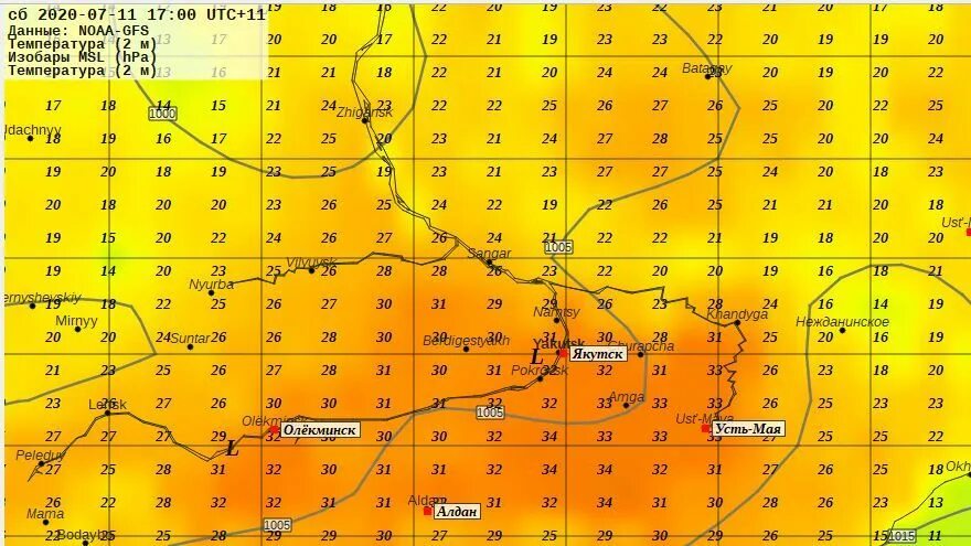 Якутск температура летом. Температурная карта Якутии. Температура летом в Якутии самая высокая. Температура в Алдане. Температура в якутске в июле