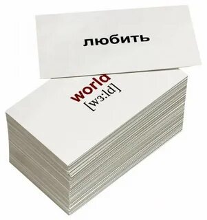 Разные слова на карточках