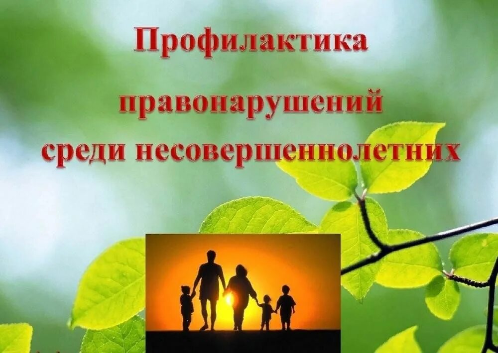 Профилактика правонарушений среди несовершеннолетних