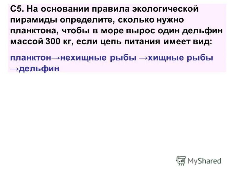 пирамида по биологии воробей. рассчитайте количество планктона чтобы море вырос дельфин массой 300. на основании правила экологической. сколько нужно зерна чтобы в лесу вырос один филин массой 3,5 кг. на основании правила экологической пирамиды определите сколько.