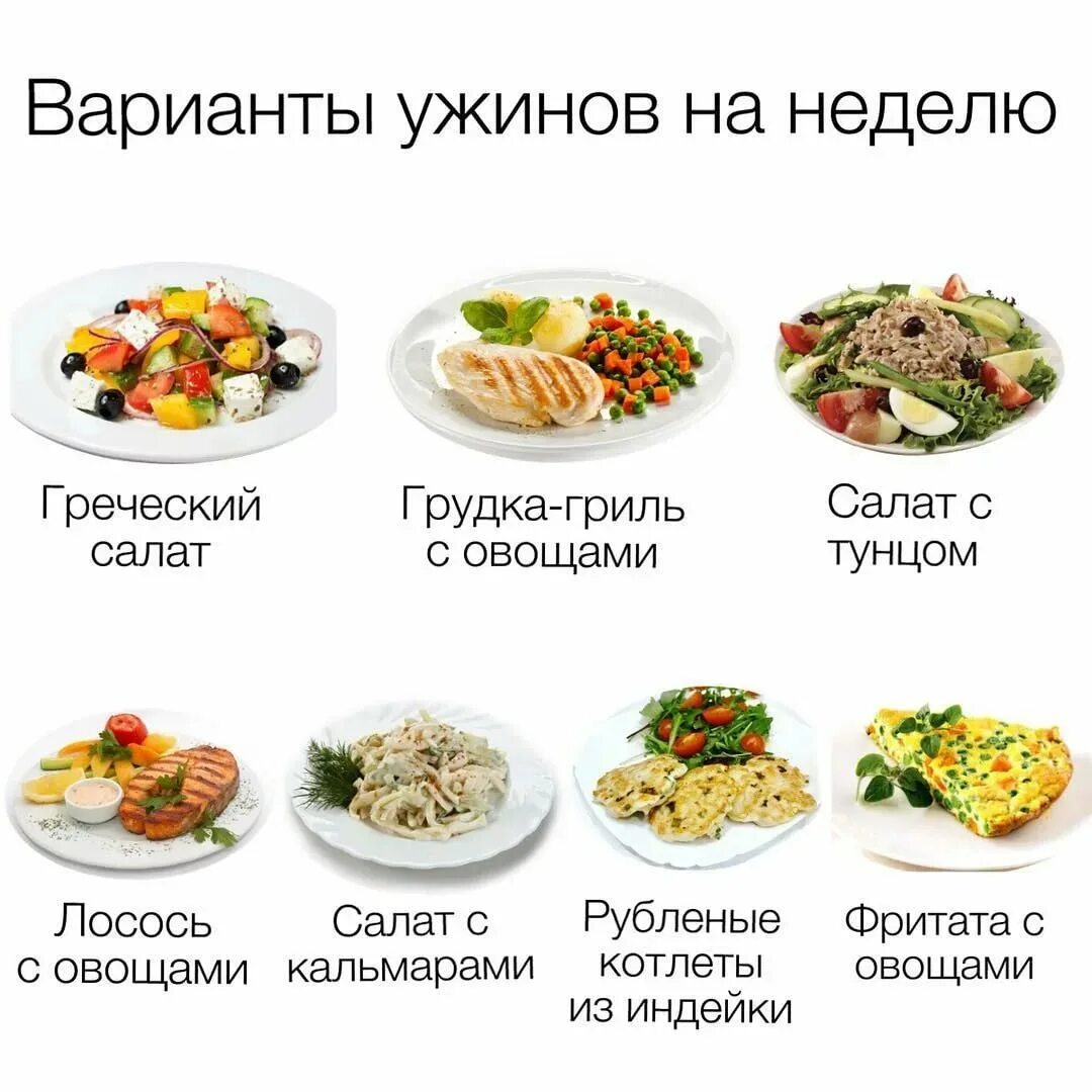 Варианты простых ужинов пп