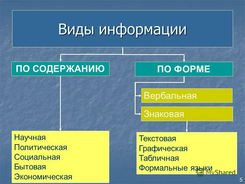 Какие виды бывают сообщение