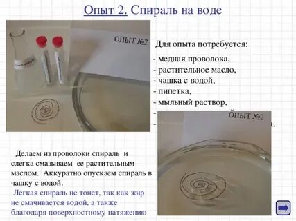 Вода через спираль