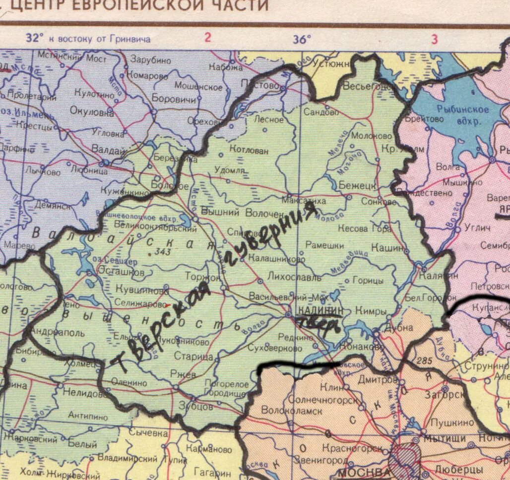 Границы Тверской области. Карта Твери и Тверской области подробная. Калининская и Тверская область. Области граничащие с Тверской. Карта где тверская область