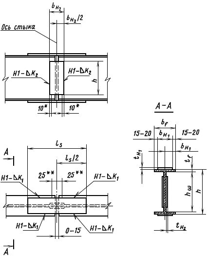 Стыки 20. Узлы соединения двутавровых балок на сварке. Узел стыка двутавровых балок. Узлы стыковки двутавровых балок. Равнопрочный стык швеллера 20п.