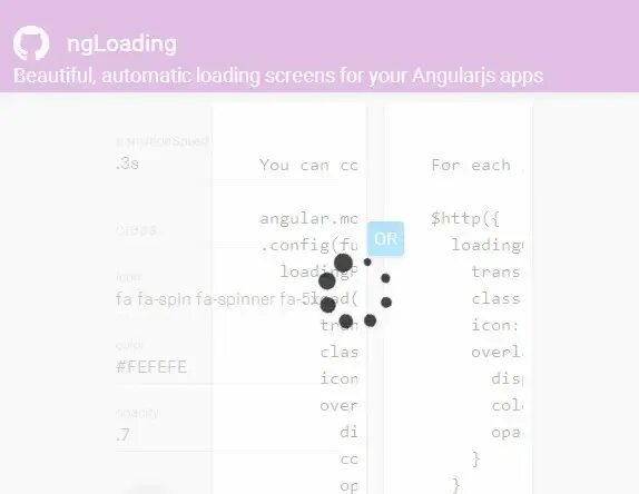 Angular loading. Spinner angular. automatic loader.