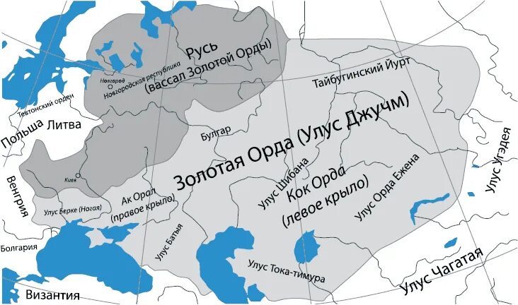 Орда в 14 веке. Карта золотой орды улус Джучи. Улус Джучи Золотая Орда. Карта золотой орды и Руси 13 век. Золотая Орда карта территории 13 века.