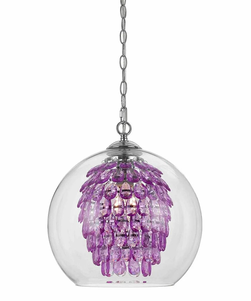 Purple elements glitzy Chandelier