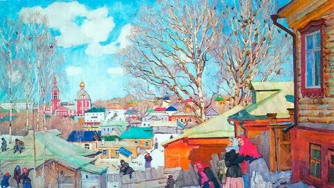 Юон художник мартовское солнце